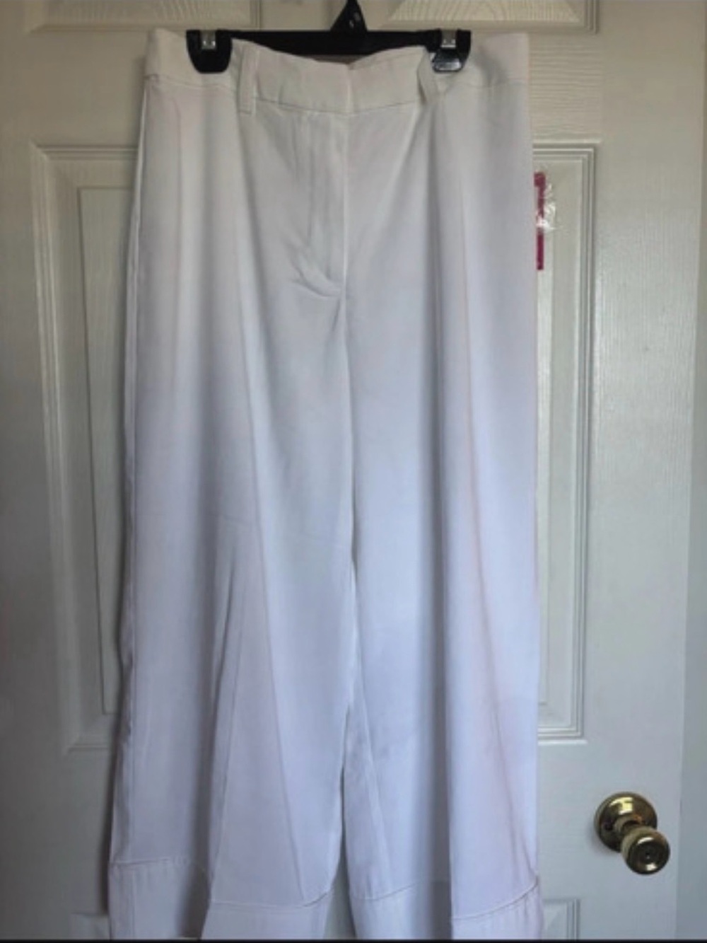 Vince Camuto White Wide-Leg Dress Pants